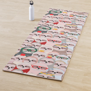 Kawaii Sloths Yoga Mat Yogamatte