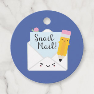 Kawaii Snail Mail Geschenkanhänger