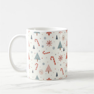 Kawaii-Snowflakes-Muster Kaffeetasse