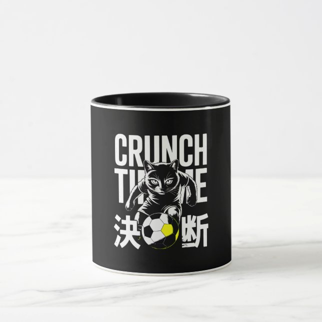 Kawaii Soccer Cat Mugs - Game Day Motivation Tasse (Zentrum)