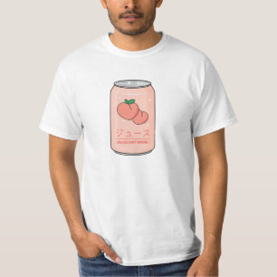 Kawaii Soft Drink Ästhetik Japanischer Pfirsichsaf T-Shirt