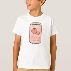 Kawaii Soft Drink Ästhetik Japanischer Pfirsichsaf T-Shirt