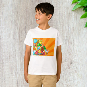 Kawaii Sommer-Doodles Sonnenstrand und Tropen T-Shirt