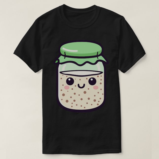 Kawaii Sourdough Starter T-Shirt (Design vorne)