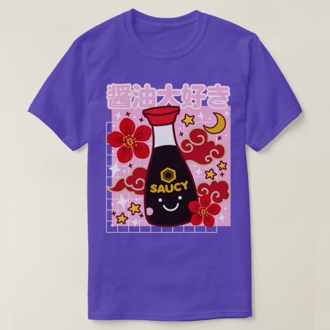 Kawaii Soy Sauce Niedlich I Liebe Shoyu Japanische T-Shirt (Design vorne)