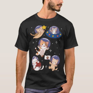 Kawaii Space Cats T-Shirt