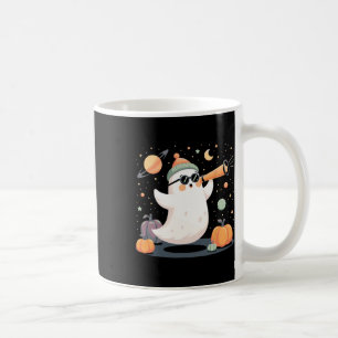 Kawaii Space Ghost Telescope Spooky Halloween Pump Kaffeetasse