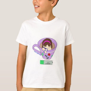 Kawaii Spaß Niedliche Batterieladung Zeit Kinder T T-Shirt