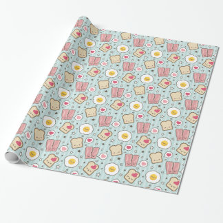 Kawaii Speck u. Spiegelei-Deconstructed Sandwich Geschenkpapier