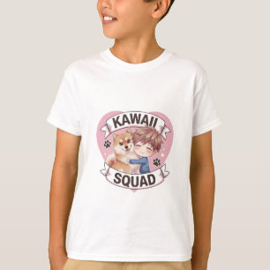 Kawaii Squad Shiba Inu Dog Lover Chibi Art Anime T-Shirt