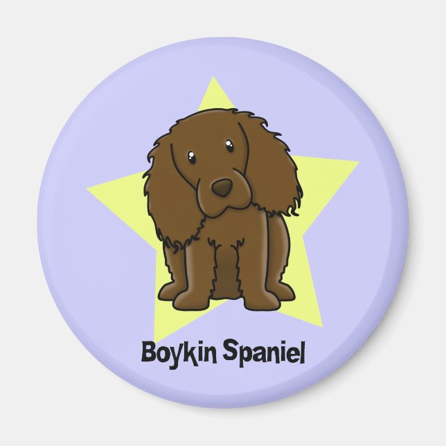 Kawaii Star Boykin Spaniel Magnet (Vorne)