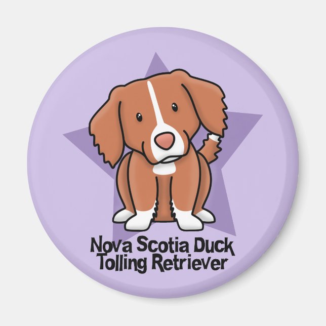 Kawaii Star Nova Scotia Duck Tolling Retriever Magnet (Vorne)