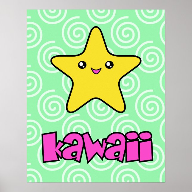 Kawaii Star Poster (Vorne)