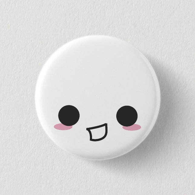 Kawaii stellt gegenüber button (Vorderseite)