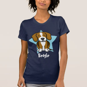 Kawaii Stern-Beagle-Damen-T - Shirt