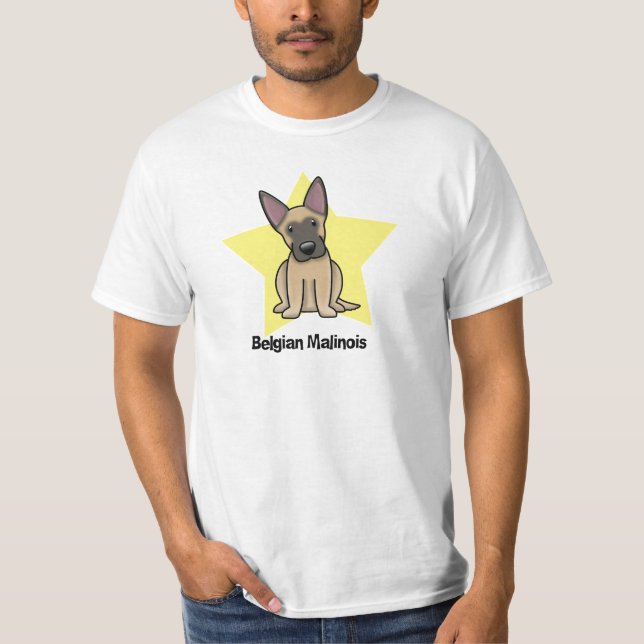 Kawaii Stern-Belgier Malinois T-Shirt (Vorderseite)