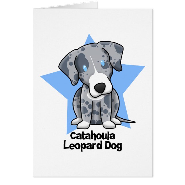 Kawaii Stern Catahoula Leopard-Hund (Vorne)