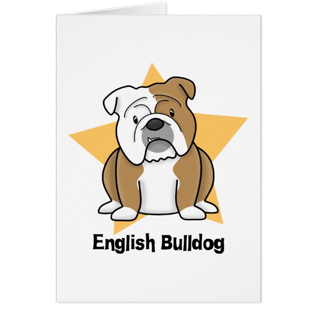 Kawaii Stern-Englisch-Bulldogge (Vorne)