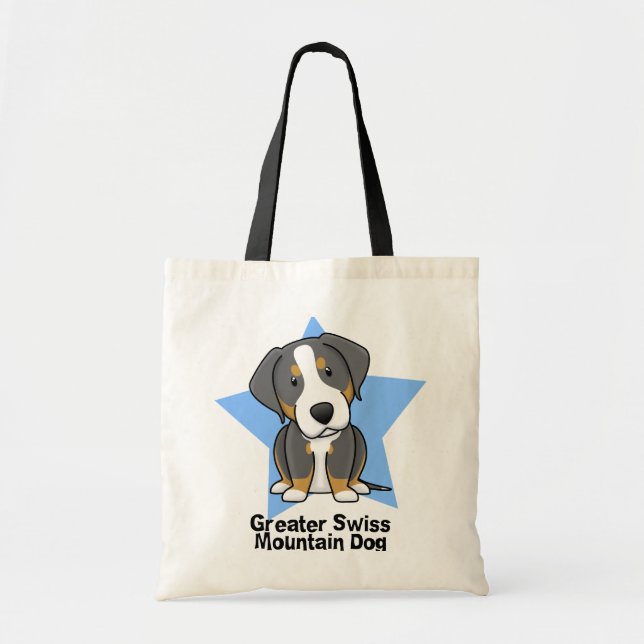 Kawaii Stern-größerer Schweizer Gebirgshund Tragetasche (Vorne)
