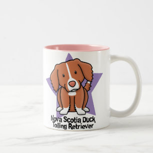 Kawaii Stern-Neuschottland-Enten-läutender Zweifarbige Tasse