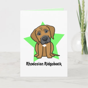 Kawaii Stern Rhodesian Ridgeback Karte