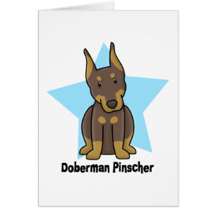 Kawaii Stern-roter DobermannPinscher