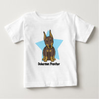 Kawaii Stern-rotes Dobermannpinscher-Baby