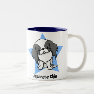 Kawaii Stern-Schwarz-Japaner Chin Zweifarbige Tasse