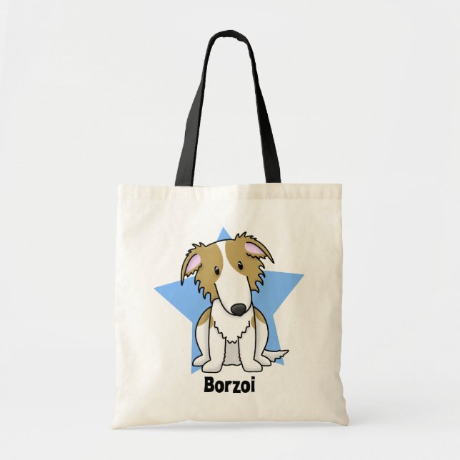 Kawaii SternBorzoi Tragetasche (Vorne)