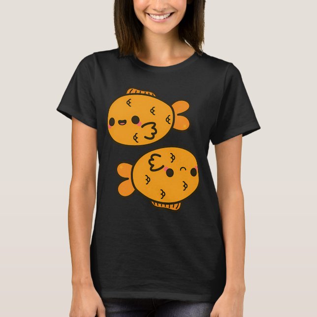 Kawaii Sternzeichen-Fische T-Shirt (Vorderseite)