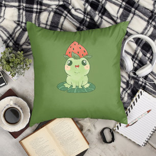 Kawaii Strawberry Frog Anime Kissen
