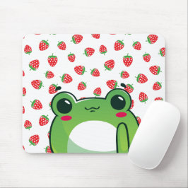 Kawaii Strawberry Frog Mousepad