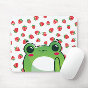 Kawaii Strawberry Frog Mousepad