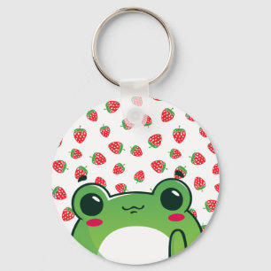 Kawaii Strawberry Frog Schlüsselanhänger