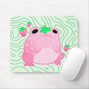 Kawaii Strawberry Frog Softcore Mousepad