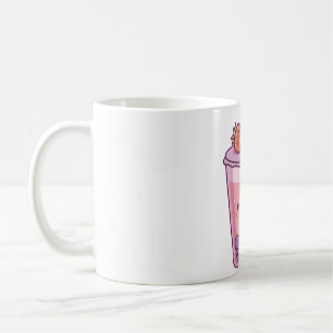 Kawaii Strawberry Milk Boba Tea Kaffeetasse