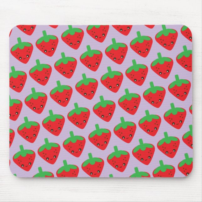 Kawaii Strawberry Mousepad (Vorne)