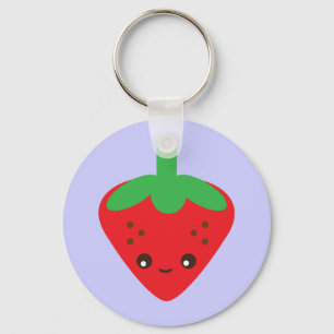 Kawaii Strawberry Schlüsselanhänger