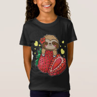 Kawaii Strawberry Sloth Lover Fruit Niedlich Straw