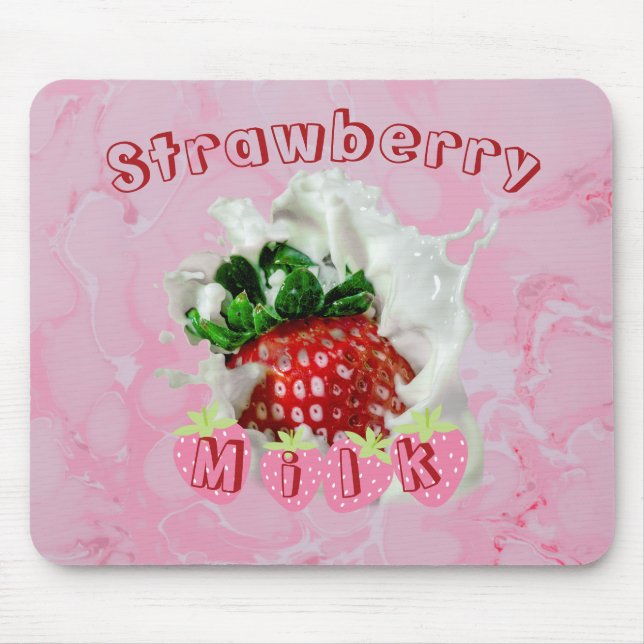 Kawaii Strawberry Summer Fruit Niedlich Food Thema Mousepad (Vorne)