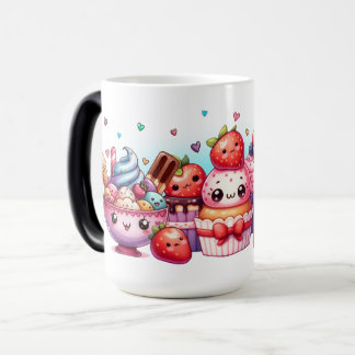 Kawaii Strawberry Süßigkeiten und Ice Cream Friend Verwandlungstasse