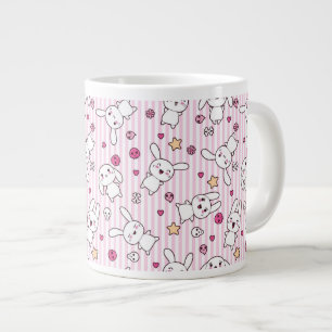 Kawaii-Streifen Jumbo-Tasse