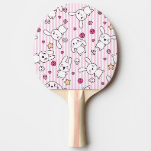 kawaii stripes Muster Tischtennis Schläger