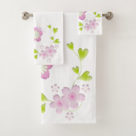 Kawaii Style Sakura Cherry Tree Blossom Badhandtuch Set