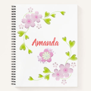 Kawaii Style Sakura Cherry Tree Blossom Notizbuch