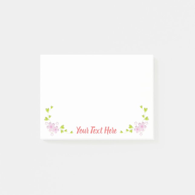 Kawaii Style Sakura Cherry Tree Blossom Post-it Klebezettel (Vorderseite)
