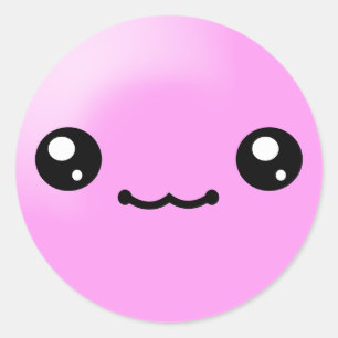 Kawaii Sugar Dots Blubble Gum Happy Face Sticker