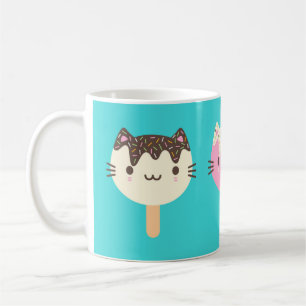 Kawaii Summer Ice Lolly Popsicle Cats Kaffeetasse