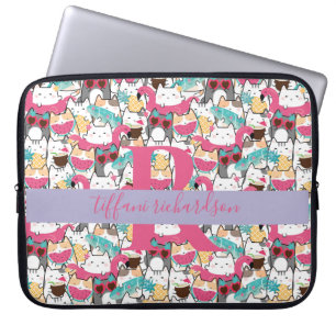 Kawaii Summer Niedlich Kitty Cats Laptopschutzhülle