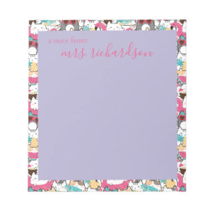 Kawaii Summer Niedlich Kitty Cats Notizblock